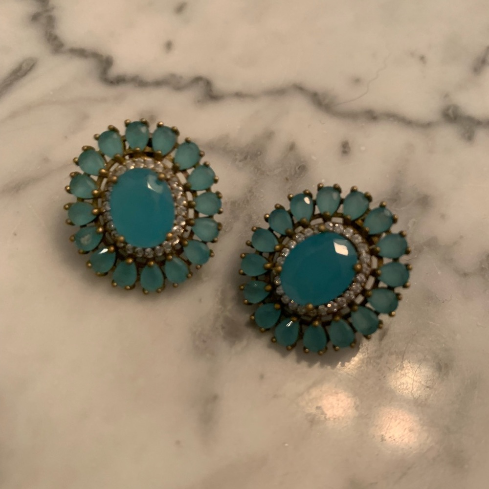 Anthropologie turquoise earrings